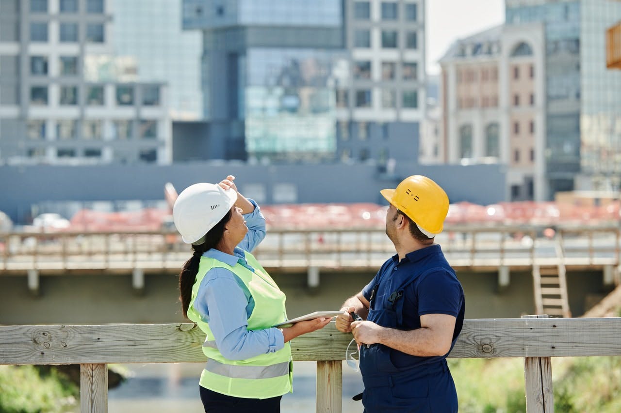 safety manager performing safety walk